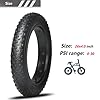 26x4.0 inch Fat Bike Tire 60TPI for Electric Bike Fat Bicycle Tire 4.0 inch Mountain Bike Tire (26x4.0 inches) #5