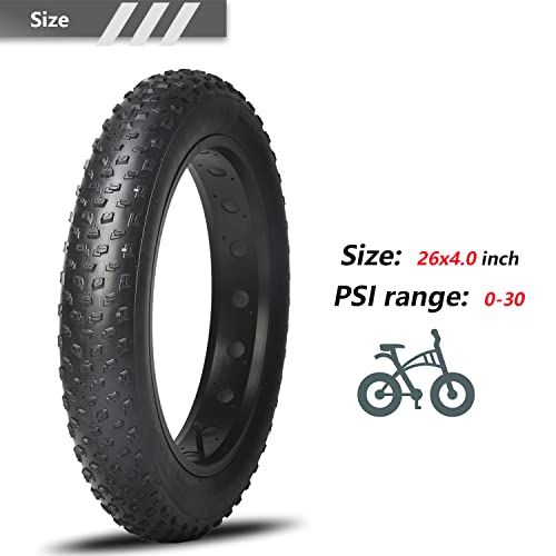 20×4.0/26×4.0 inch Fat Bike Tire 60TPI for Electric Bike Fat