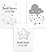 Papierschmiede Póster Infantil, Set de 3 | 30x40 cm Decoración de Paredes | Regalo para niños y niñas | Láminas Decorativas para el Cuarto Infantil| Estrella Oso de Peluche Nube | Sweet Dream