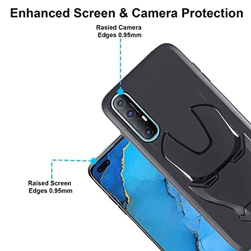 Image of COVERLY Official 3D Touch Feel Trending Avengers Logo Mask Soft Rugged Grip Silicone Iron Man Super Power Cartoon Movie Engraved Silicone Matte Back Cover for Oppo R17 Pro -HD Black
