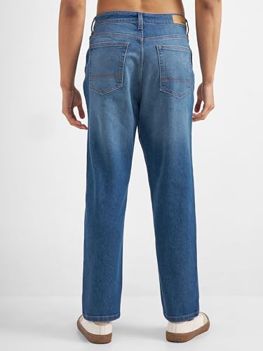 Image of Highlander Men's Straight Relaxed Fit Jeans | Stretchable | Everyday Comfort & Style| Jeans for Man|Premium Cotton Blend