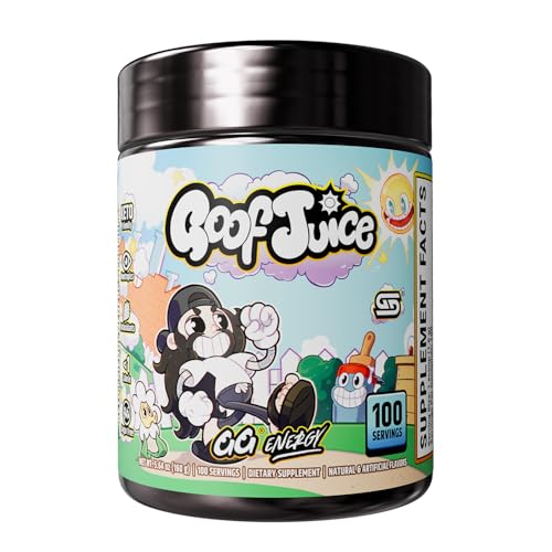 Gamer Supps GG Energy - Goof Juice by MoistCr1TiKaL (100 Servings) - Keto Friendly Gaming Energy and Nootropic Blend Sugar Free + Caffeine + Vitamins + Immune Support Powder Drink