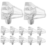 ULTECHNOVO 100個 ワードローブパーティションネイルブラケット 棚用pvc棚ペグ キャビネット棚クリップ キッチンキャビネットの棚クリップ Transparent プラスチック、ステンレス