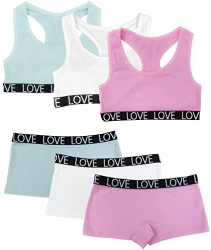 Channo Set per Ragazza in Cotone Intimo: Top senza ferretto