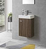 waschbeckenunterschrank nussbaum hochwertige DTC Soft-Close Scharniere