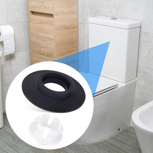 lasuroa Spülkasten-Ventil-Dichtungssatz für Ideal Standard Toiletten, Ersatz-Toilettenspülkasten-Dichtung & Clip-Set, für SV01967, Langlebig, Silikon-Spülsystem-Teile (Schwarz)
