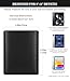 MoKo Tablet Hülle Kompatibel mit iPad air 5 10,9" 2022/iPad Pro 11 2021/2020/2018/iPad 9./8./7./Gen 10.2/iPad Air 4 10.9/iPad Air 3 10.5, PU Leder Schutztasche Hülle für 9-11 Zoll Tablet, Schwarz