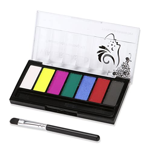 HBJWOV 7-color water-soluble body paint Halloween face DIY easy to