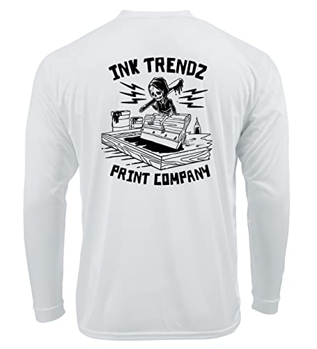 Ink Trendz Print Co. Skeleton Screen Printing Life Long Sleeve