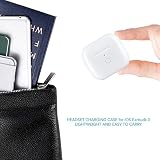Bezprzewodowe Etui Ładujące do Wkładek Dousznych IOS 3rd Gen, Wymiana Etui z Obsługą Przewodowego i Bezprzewodowego Ładowania, Wyświetlacz Ilości Elektrycznej (A004)