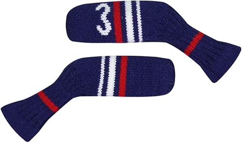 Miniatura 3 de Scott Edward 1710 piezas de fundas de cabeza de palos de golf de punto para hierros, cuña y básicamente forma de calcetines, protector de cabeza de