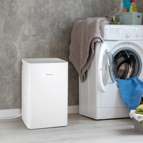 Hisense Energy Star 50-Pint Portable Dehumidifier with Auto-Shutoff and Timer, Home Dehumidifier and Moisture Absorber For Basement, Garage, Living Room in White by Hisense - Image 2