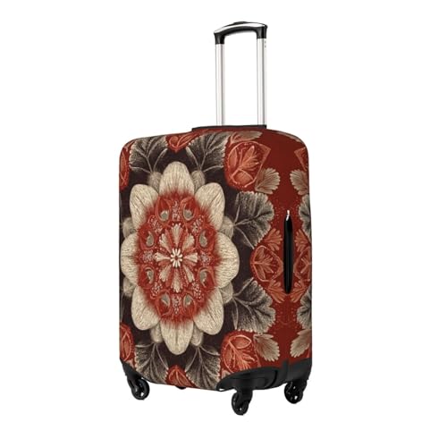 The Most Beautiful Flower Durable Luggage Cover Suitcase Protector Anti-Scratch Luggage Cover Fits 18-32inch Luggage, Black, L2
