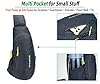 Gisdanchz Sling Bags for Men Water-proof, Lightweight Sports Sling Backpack Small Rucksack for Men Women Cross Body Chest One Strap Shoulder Bags Personal Pocket Small Travel Bag for Gym Sport, Gray #1
