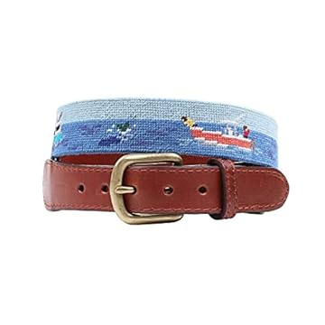 fish needlepoint belt