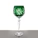 Produktbild CRISTALICA Weinglas Weinkelch Römer Glas Schleuderstern 250 ml Grün Handgeschliffen Kristallglas