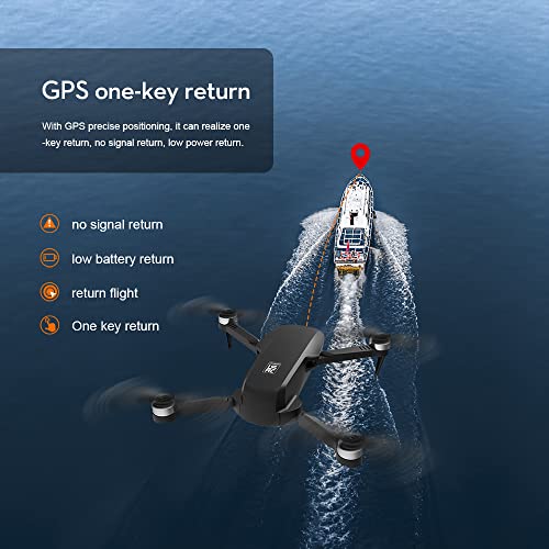 Gps Drones With 4K Hd Camera For Adults Kids Beginners,50 Minutes Long Flight Time,Gps 5G Wifi Fpv Quadcopter With Brushless Motor,Optical Flow Positioning,Auto Return Home,Follow Me,Include 2 Batteries #TOP1