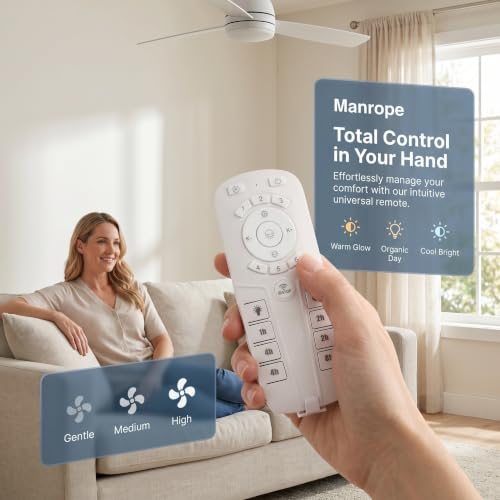 Control de ventilador de techo blanco para sustituir mandos rotos y ruidosos 4