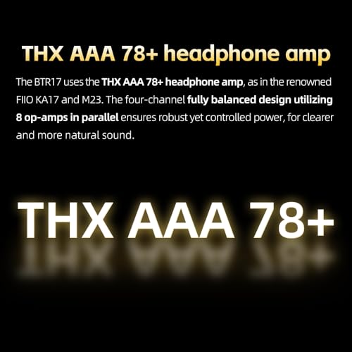 Image of FiiO BTR17 Bluetooth 5.4 USB DAC AMP with LDAC, aptX Lossless. Dual ES9069Q, 10-Band PEQ, THX AAA 78+amps 3.5mm Unbalanced & 4.4mm Balanced (Black)