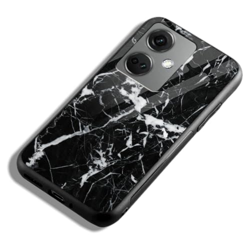 Image of COLORflow Back Cover Compatible with OnePlus Nord CE 3 5G | Black Marble White | Shockproof TPU Bumper Cover with Camera Protection Back Cover Compatible with OnePlus Nord CE 3 5G