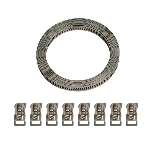 Lampa 70023 Kit Nastro Acciaio Con 8 Morsetti - 300 Cm