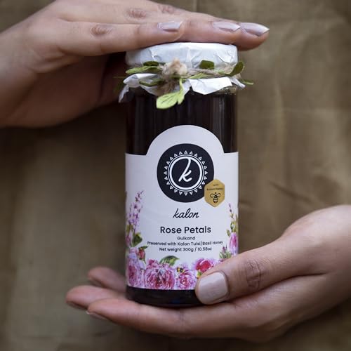 Image of KALON 100% Natural Gulkand Rose Petal Preserved Honey | No Added Sugar and Preservatives - 300 gm