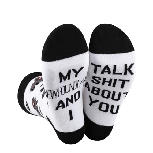 Chaussettes Terre-Neuve humour : le cadeau idéal et original pour passionné de chiens