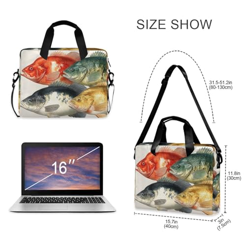 Bolso vintage para portátil 13-16 pulgadas con multi-bolsillos miniatura 5