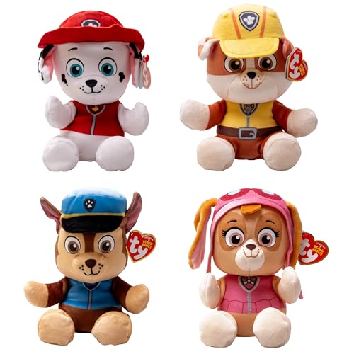 Peluche Paw Patrol Ty Rubble 20 cm, doudou apaisant contre la peur du noir