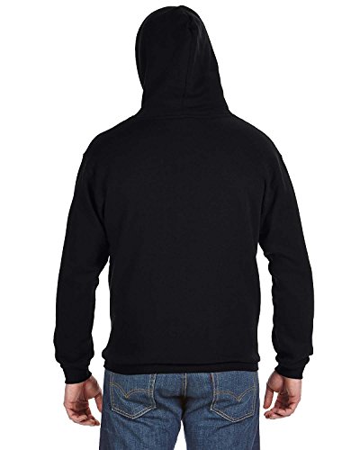 J. America Men's Tailgate Hoodie Sweatshirt, Black, Large2