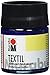 Produktbild Marabu 17160005053 - Textil Stoffmalfarbe für helle Stoffe, Dunkelblau 50 ml, Druckfarbe auf Wasserbasis, waschbeständig bis 60°C, Fixierung durch Bügeln o. Backofen