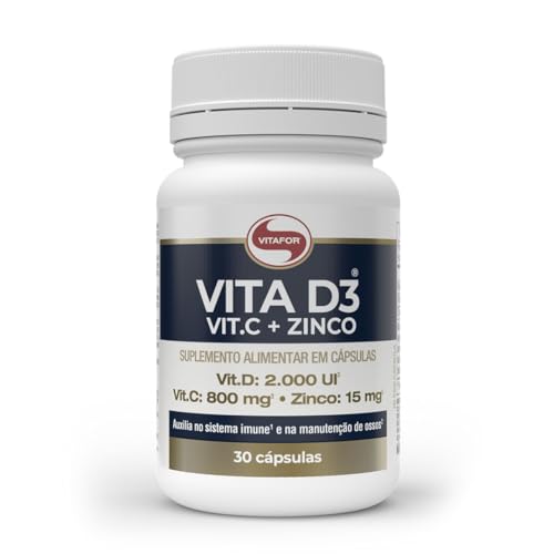 Vitafor - Vita D3 Vit.C + Zinco - 30 Cápsulas