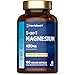 Produktbild Magnesium Komplex Hochdosiert | Aus 5 hochwertigen Formen | 400mg Elementares pro Tagesdosis | mit citrat, Bisglycinat, Malat und Oxid | 180 Vegane Stk | Horbaach