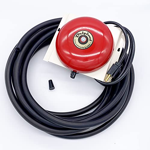 MILTONS BELLS Original Bell Kit Driveway Alarm System Notification Bell with Signal Hose and End Plug Vehicle Alert System for Driveways Drive-Thru Businesses Shops and Commercial Properties