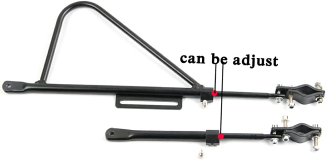 Yardwe 1Set Aluminium Alloy Bike Rear Pannier Rack Lightweight Cargo Carrier for Mountain Road Bikes Solid Balance Design for and Convenient Trips Black