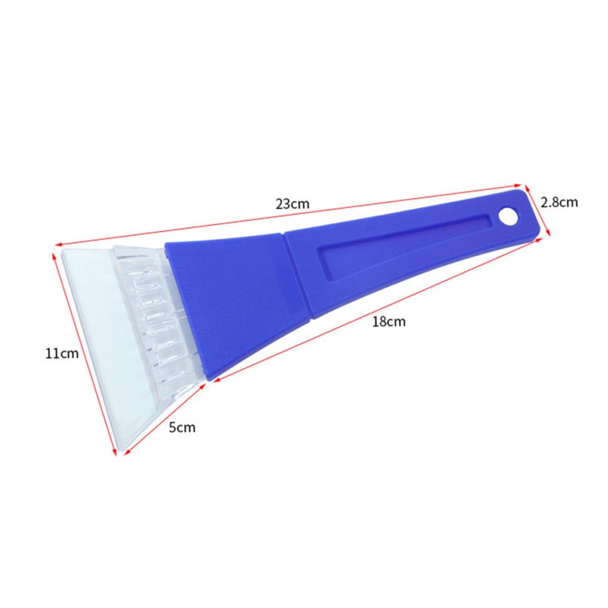 POPETPOP Ergonomic Ice Scraper Shovel One-Hand Use Portable Winter Ice Removal Tool