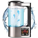 Hydrogen Water Machine Generator | 1800 PPB High Concentration, Portable Hydrogen Water Maker with SPE and PEM Technology for Home, Gym & Travel, Alkaline pH Balance Technology