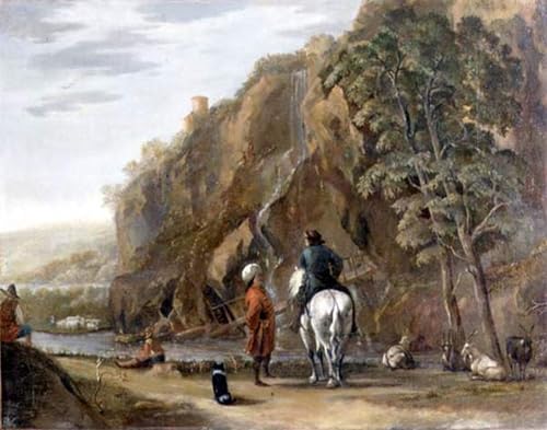 Affiches impression paysage à l'italienne Nicolaes Berchem