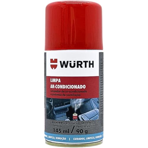 Higienizador Limpa Ar Condicionado Wurth Carro Novo 145ml: Renove o Ambiente do Seu Veículo 3 Produto para Higienização do Sistema De Ar Condicionado de Veicul...