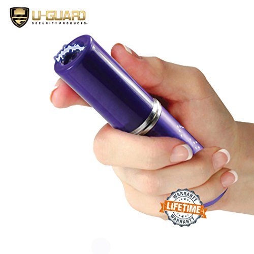 Lipstick Stun Gun Keychain Self Defense Kit For Women. Personal Protection Non Lethal Stun Gun Flashlight Combo With Police Grade Oc, Cs & Uv Dye Tear Gas. Stun Gun Color (Purple) #TOP1