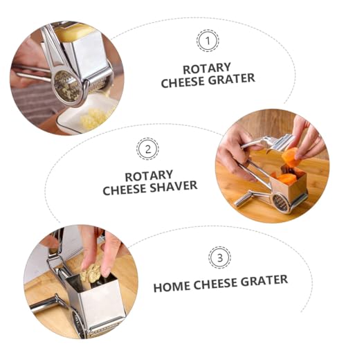 Rallador Giratorio Manual de Acero Inoxidable para Cocina miniatura 3
