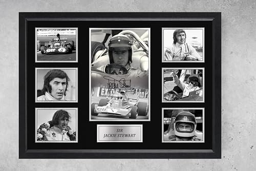 Cadre Jackie Stewart impression murale haut de gamme format A4