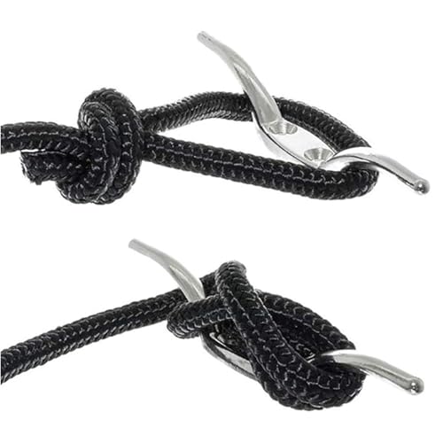 YANGWEN Lot de 4 Taquets d'Amarrage Multifonctions - Crochets Robustes pour Corde à Linge, Stores et Ponts (Installation Facile avec Vis Incluses) – vue 3