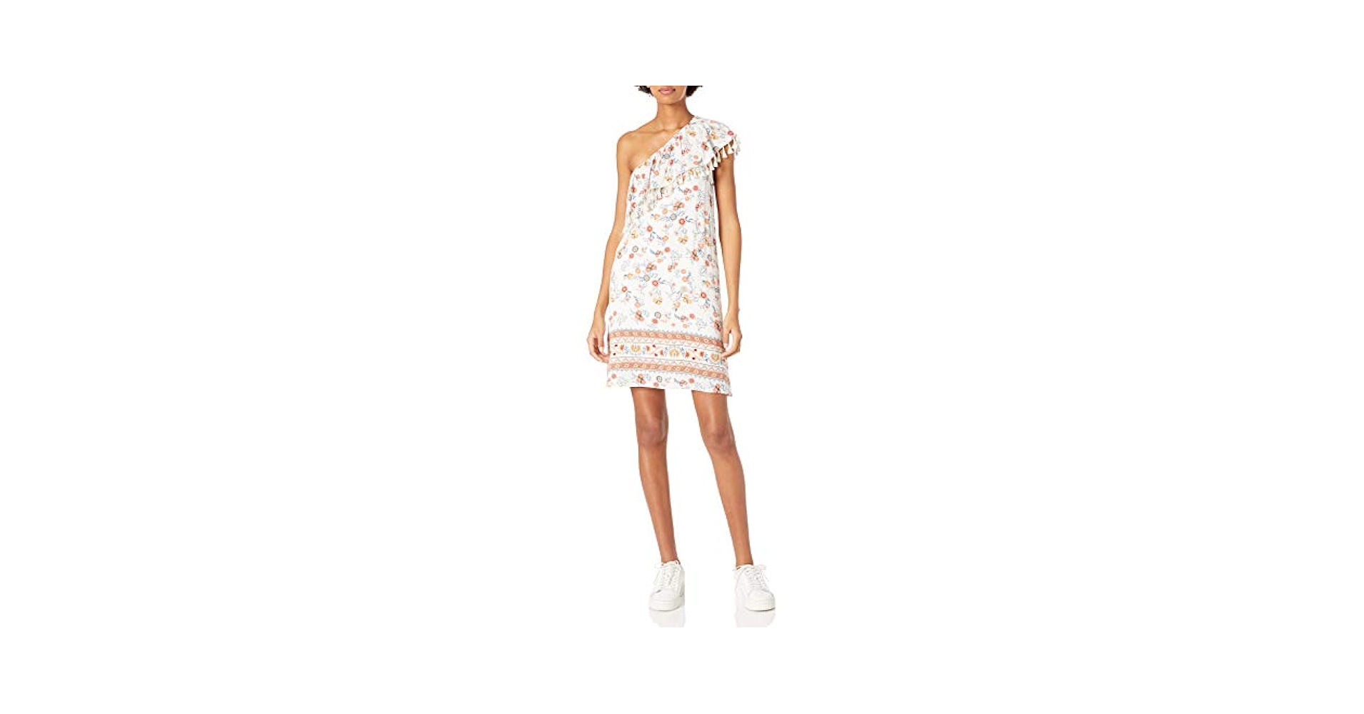 Taylor愛用ブランド♪Asher Dress*1960'Aラインワンピース Taylor and Sage Women's One Shoulder Floral Printed Dress