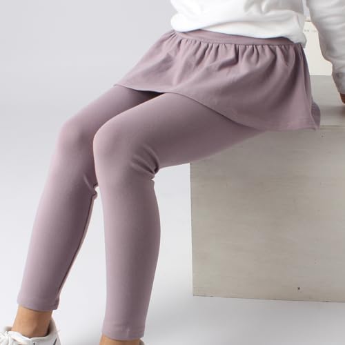 Girls Ruffle Leggings with Skirts School Uniform Pants for Kids 5-14 Years4