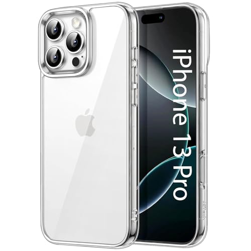 Image of KACA Clear Back Cover Case for Apple iPhone 13 pro |Case for iPhone 13 pro|Shockproof Bumper TPU Protective Design|Apple iPhone 13 Pro Back Cover- Transparent