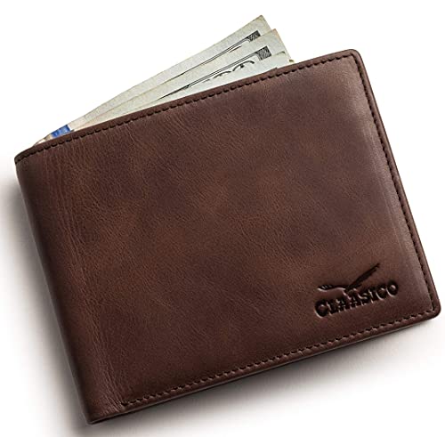 Wallet For Men’s - Genuine Leather Slim Bifold Rfid Wallet - Gift For Men Packed In Stylish Gift Box #TOP5