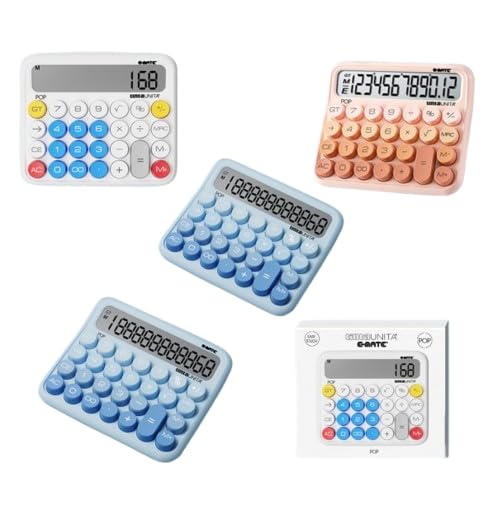 Calcolatrice Standard Blu Sfumata - 12 Cifre, Display LCD, Doppia Alimentazione, Per Ufficio E Scuola - Foto 6
