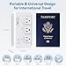 220V to 110V Travel Voltage Converter, FOVAL 2000W Power Converter for Hair Dryer, Straightener/Curling Iron with 4-Port USB (1 USB C), Step Down Transformer for US/EU/UK/AU/SA/Italy/India