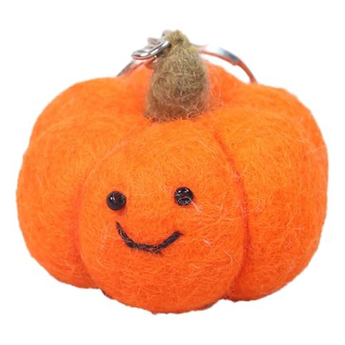 Felt Keychain Holder 3D Fruit Pendant Keyring Versatile Phone Chain for Women